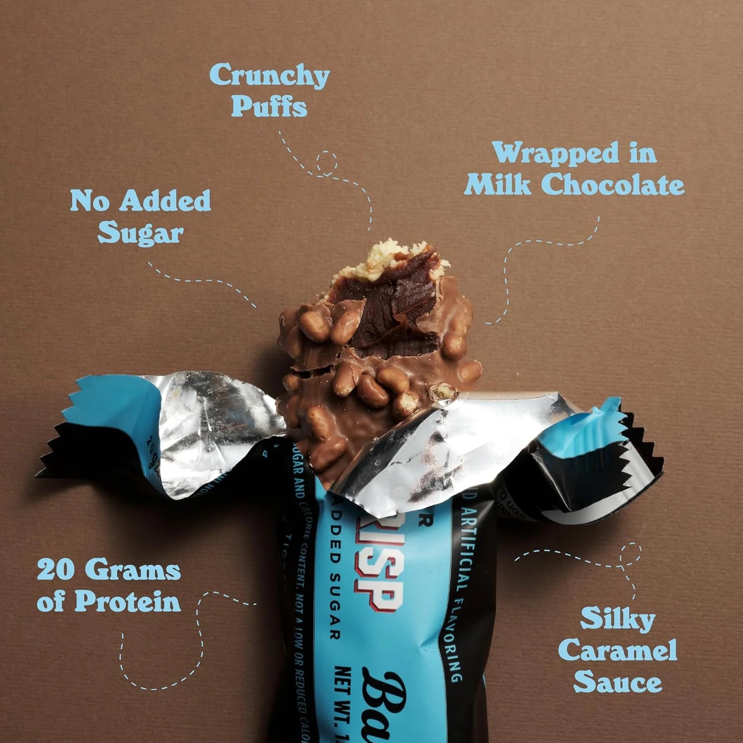 Protein Bars with 20G High Protein, 1.9Oz Bars, Creamy Crisp - 12 Count