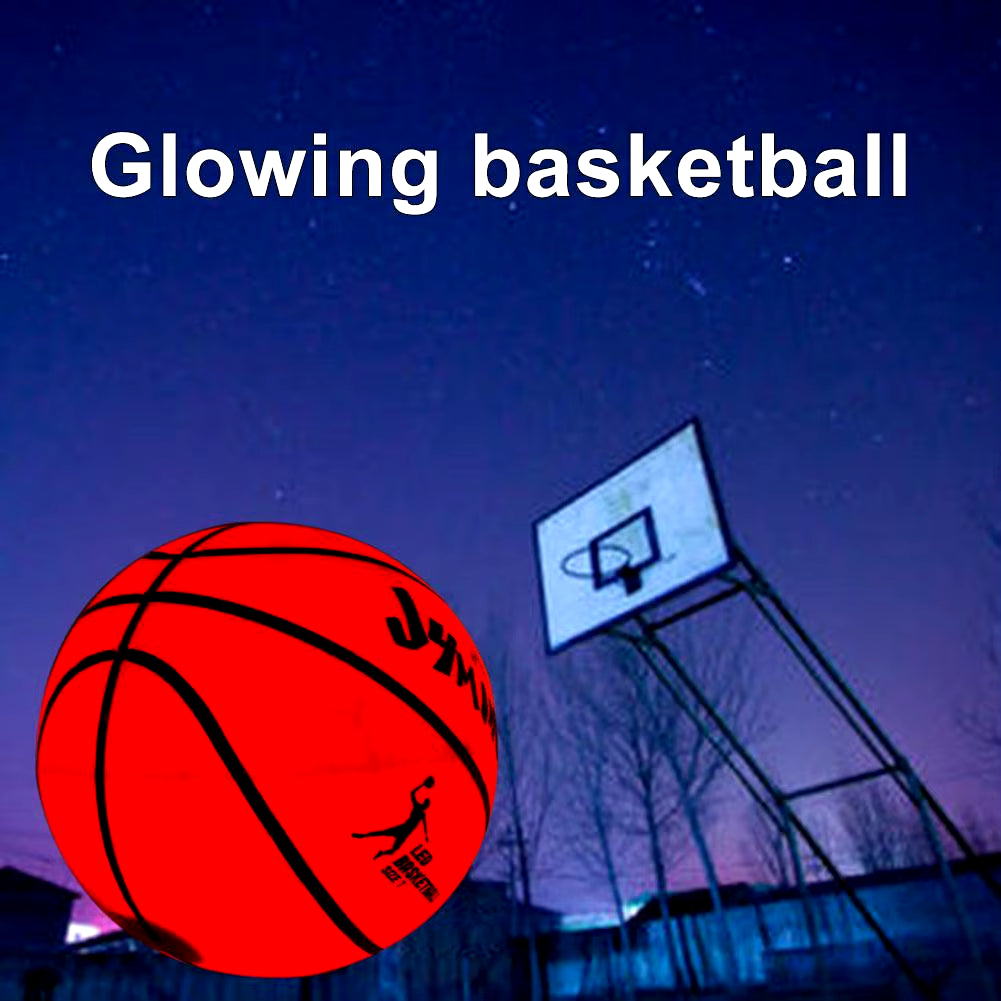 Light up Basketball High Brightness LED Growing Rubber Basketball for Training Freestyle Performances